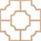 Ekena Millwork 33W x 33H x 38T Small Bradley Decorative Fretwork Wood Ceiling Panels, Hickory CELW33X33X0375BRDHI - alternate 2